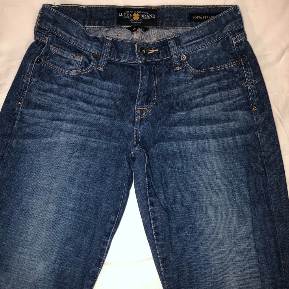 Lucky Brand pre-washed denim 4/27, Sofia Straight